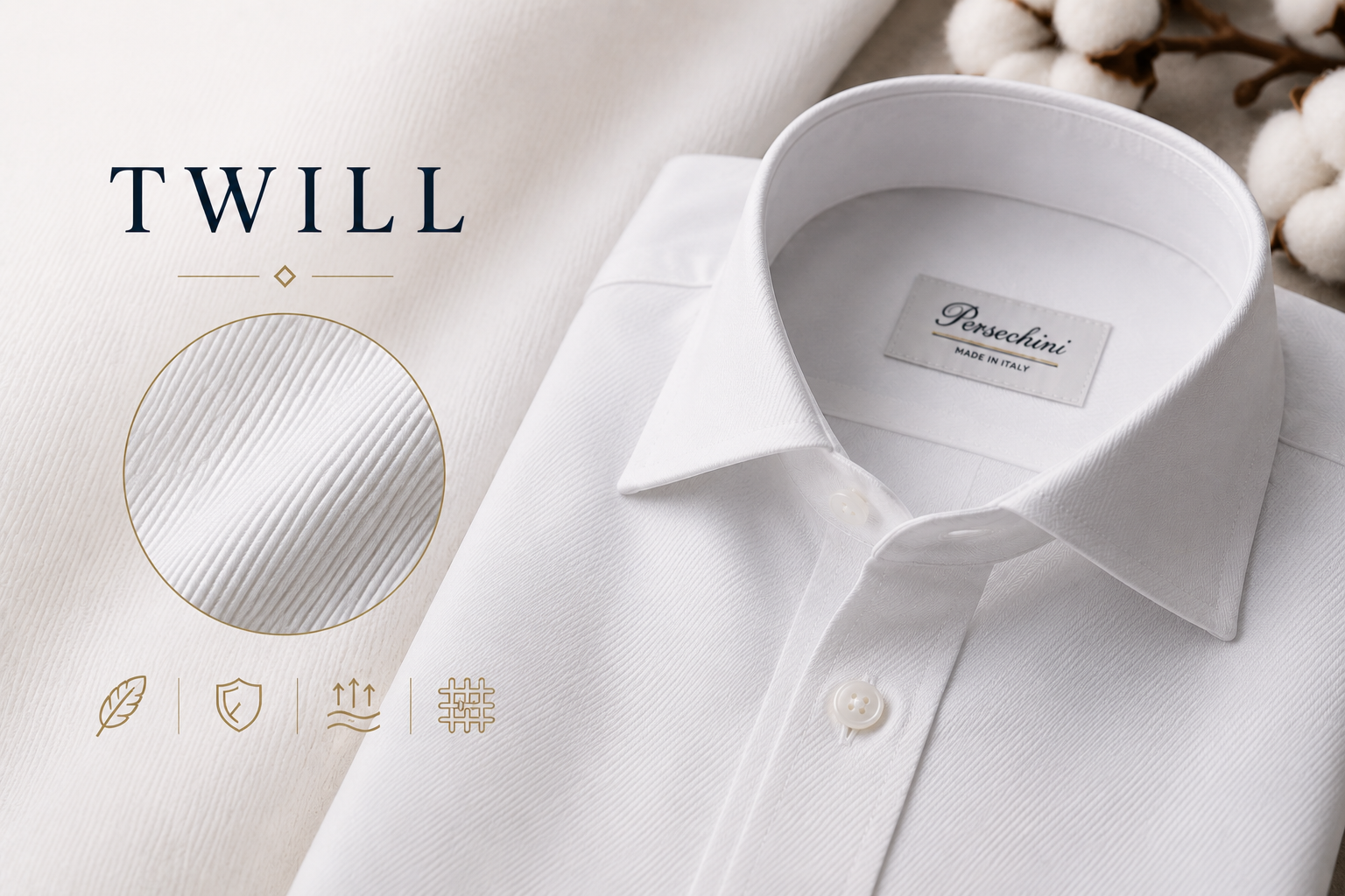 Tessuto Twill: perché è uno dei migliori per una camicia di qualità