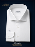 Camicia Bianca Rasatello Doppio Ritorto - Thomas Mason