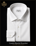Camicia Bianca Twill Antipiega 120/2 | Thomas Mason